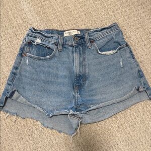 Abercrombie & Fitch Women's Blue Denim Shorts